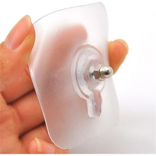 1pcs 5.8cm Stainless Hanger Screws Seamless Adhesive Hook Viscose Hook Screw Strong Pendant Paste Screws Hook Wall