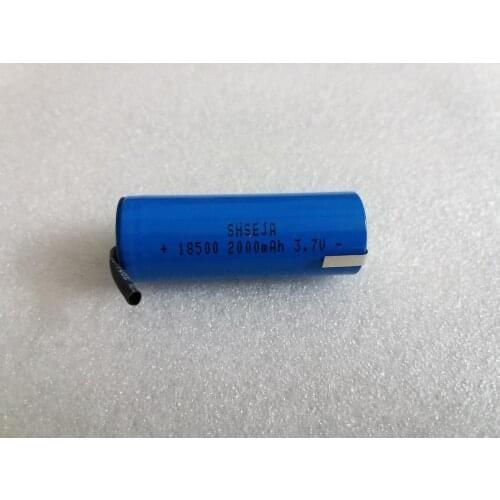 2020 NEW 18500 2000mAh 3.7 V rechargeable battery Recarregavel lithium ion battery for LED flashlight