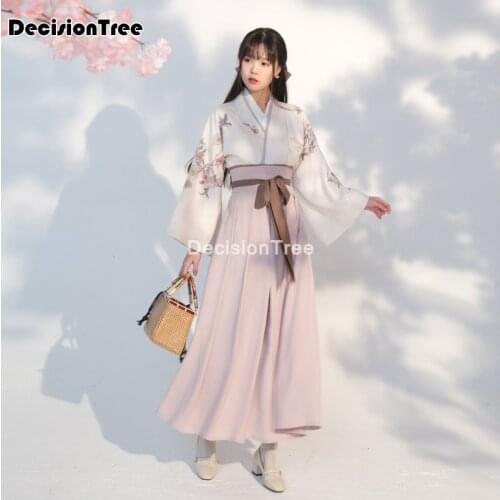 2021 cotton women full sleeve japanese kimono yukata korean traditional dress hanbok costume hanbok printing hanfu dress