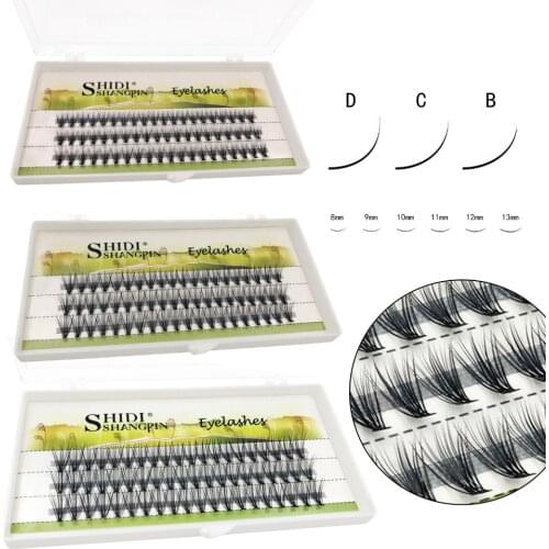 60pcs 0.07mm Grafting Eyelash Eye Makeup False Individual Eyelashes 8 10 12mm Fake Eye Lashes Makeup Extension Tools