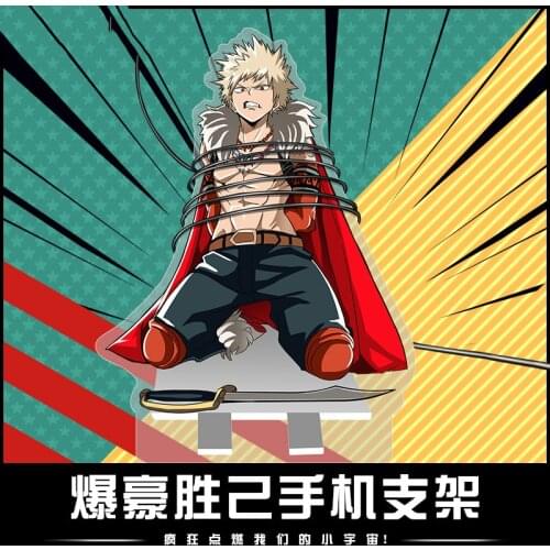 Anime My Boku no Hero Academia Bakugou Katsuki Mobile Stands Acrylic Stand Figure model plate Desk Decoration Gifts Cosplay