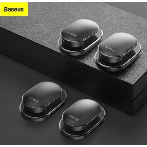 Xiaomi Baseus 4pcs/Lot Car Hooks Organizer Storage Hanger for USB Cable Headphone Key Storage Car Accessory Car Adhesive Hook