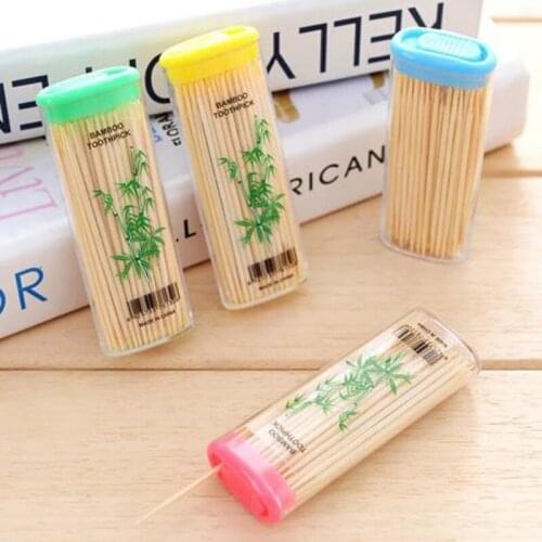 Bamboo Toothpick Disposable Natural Toothpicks Fruit Sharp Tooth Stick Home Restaurant Hotel Product Double Sharp Toothpick Tool