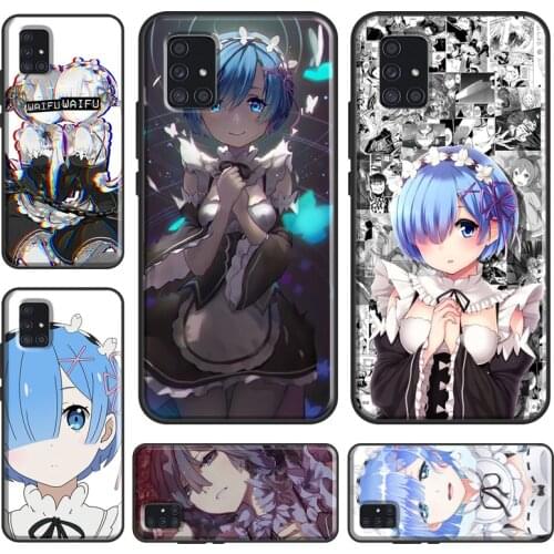 Re Zero Rem Case For Samsung A52 A12 A32 A42 A72 A71 A51 A31 A11 A21S A20e A20S A40 A50 A70 A02S Cover