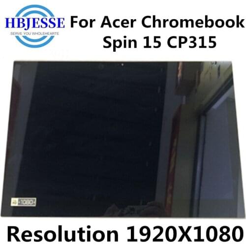 FHD 15.6'' B156HAB02.0 For Acer Chromebook Spin 15 CP315 1H-P4VG CP315-1H-P1K8 N17Q9 Laptop LCD Touch Screen Digitizer Assembly