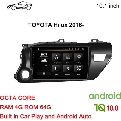HILUX GPS ANDROID CAR GPS FOR TOYOTA Hilux 10.1 inch CAR STEREO ANDROID 10 4G+64G 8core Head unit Car Multimedia NAVIGATION CUSP