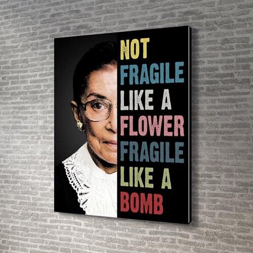 Canvas Inspirational Quote Poster Supreme Court Judge Wall Art Print Painting Wall Pictures Living Room Decor Framed