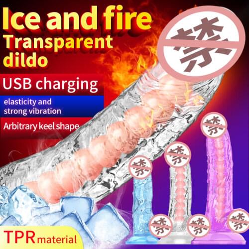 Crystal Penis Big Dildo Realistic Artificial Penis Dick Suction Cup Dildo Erotic Adult Anal Vagina Masturbator female Sex Toy