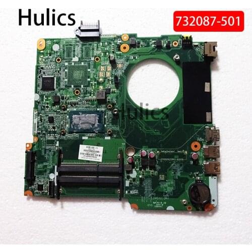 Hulics Original For 15-N Laptop motherboard 732087-501 732087-001 DA0U83MB6E0 With SR1EK I3-4005U CPU