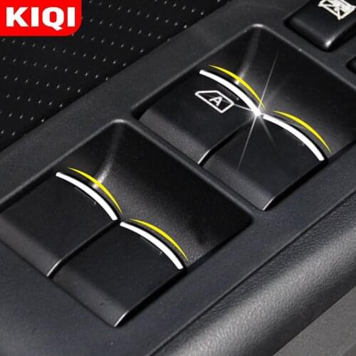 KIQI ABS Chrome Car Windows Lift Panel Button Cover Trim Stickers for Nissan Maxima 2009 - 2015 Interior Decoration Accessories