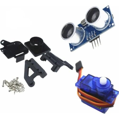 FPV Dedicated Nylon PTZ For Arduino Kit By Ultrasonic Module SR04 + 9G SG90 Servo Motor +FPV DIY Smart Robot RC Car Toy Plane