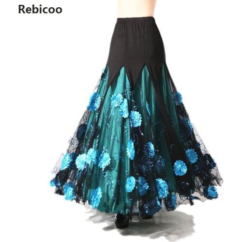 Luxurious Theatrical Bellydance Costume Ballroom Dancing Big Skirt Elegant Belly Dance Waltz Indian
