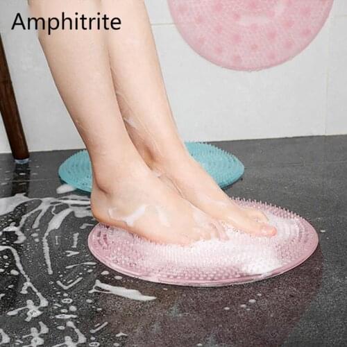 Slip Free Bathroom Carpet Mat Foot Massage Silicone Floor Mats Suction Bath Mat On The Floor Home Modern Bathroom Accessories