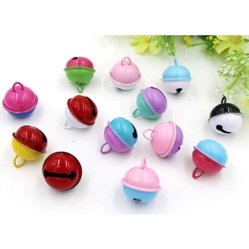 Colorful Jingle Bell Baubles Christmas Beads Ball Exquisite Loops Bells Charm Pendants Necklace Jewelry Accessories