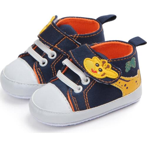 Autumn Cartoon Giraffe Baby Shoes Newborn Baby Boys Girls First Walkers Shoes Infant Toddler Soft Sole Anti-slip Sneakers
