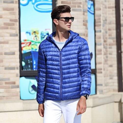 2021 New Arrive 90% White Duck Down Jacket Men Autumn Winter Warm Coat Mens Light Thin Duck Down Jacket Coats