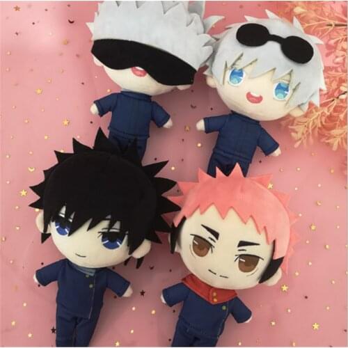 Anime Jujutsu Kaisen Soft Plush Stuffed Doll Pillow Plushie Toy Yuji Itadori Gojou Satoru Fushiguro Megumi Gift