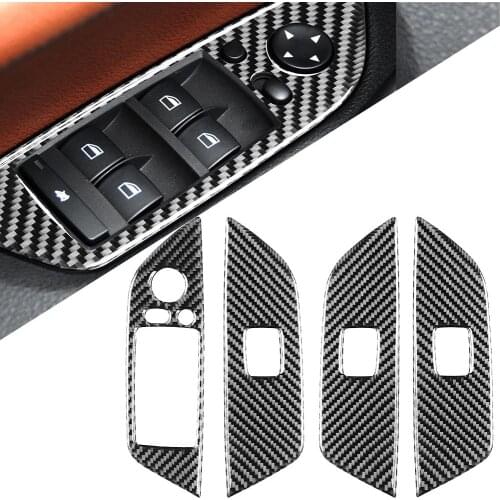 4Pcs Car Door Window Glass Control Button Decor Stickers for BMW X1 E84 11-15