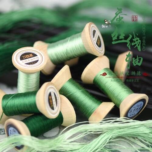New Item Chinese 100% Silk Embroidery Thread Yarn embroidery floss for Sewing Article Wooden packing
