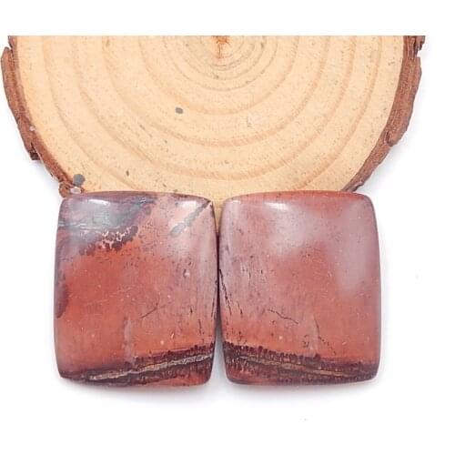 Wholesale Gems,Multi-Color Picasso Jasper Cabochons,Charms Women Earrings Jewelry Birthday Gift Gem Customized 30x25x5mm,14.2g