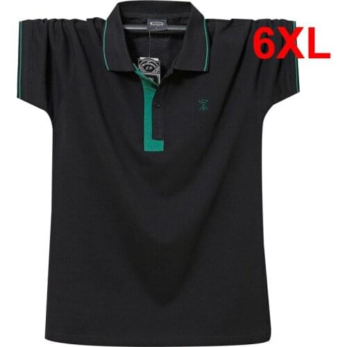 High Quality Polo Shirt Big Size Men Summer Short Sleeve Polo Shirts Casual Fashion Breathable Tops Male Plus Size 5XL 6XL HA202