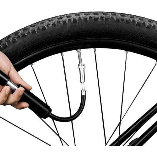 Hand Mini Bicycle Pump Tire Air Inflator Schrader Presta Valve Ball Needle Hose Portable Bike Pump Car Tire Accessories