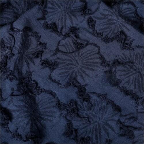 Width 59'' Simple Fashion Cotton Linen Jacquard Tassel Fabric By The Half Yard For Creative Dress Background Shirt Material