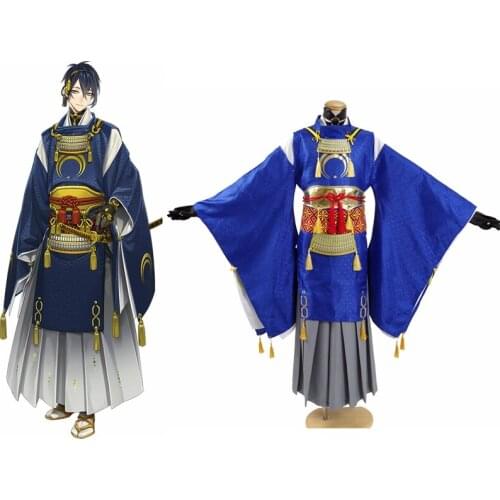 Unisex Anime Cos KATSUGEKI/TOUKEN RANBU Mikazuki Munechika Plug Suit Cosplay Costumes Suit Sets Uniform