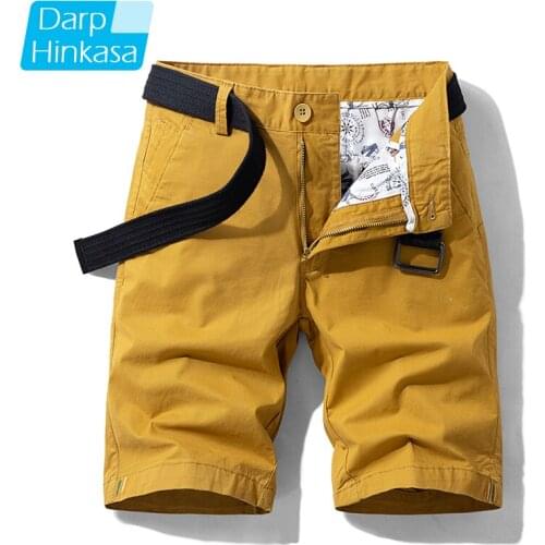 High-quality summer new casual shorts mens casual loose five-point pants mens shorts pure cotton solid color casual fashion