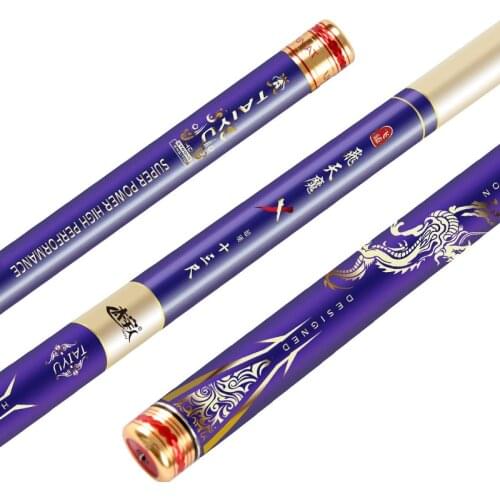 High-end telescopic super hard pole 10H rebar fishing rod 2.7M 3.0M 3.3M 3.6M3.9M 4.5M Model Taiwan hard fishing rod ultra light