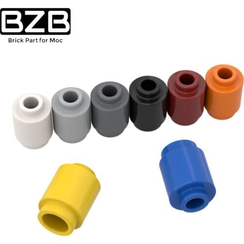 BZB 3062 30068 high-tech Brick 1x1 Round Open Stud Catch For Building Blocks Parts DIY Educational Parts Toys