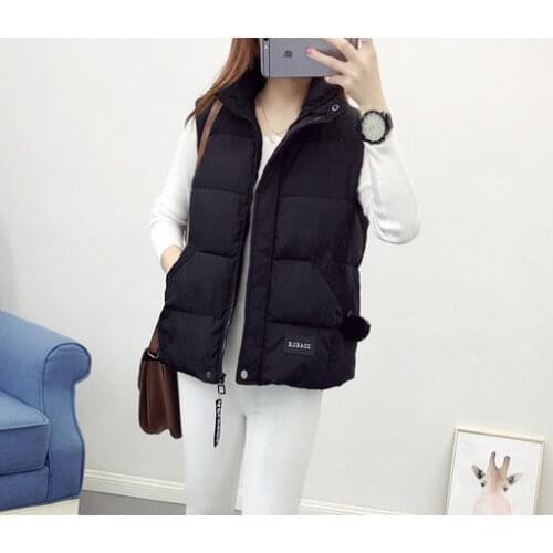 Woman Jacket Vest Cotton Clothing Cotton Coat Short Small Coat Womens Coat Cotton-Padded Jacket Special Sale Chaleco Mujer