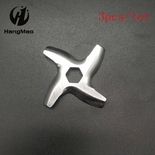 3Per Lot New High Quality Meat Grinder Parts #5 Blade Mincer Knife Fits Moulinex Free Shipping