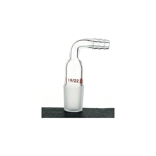 A921922 synthware,Adapter, Vacuum/Inlet gas,90 , Joint:19/22, Hose connection O.D.:8mm