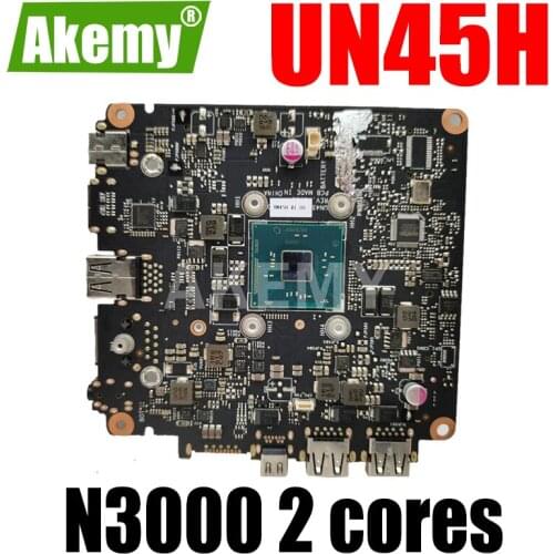Akmey mainboard For ASUS VivoMini UN45H UN45H-VM062M Mini HD computer motherboard N3000 2 cores 90MS00R0-R03000