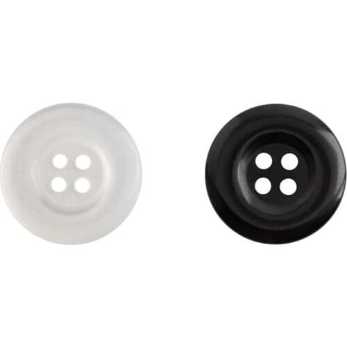Ankanaturel Polygal Dimple Button 4 Holes Nacreous White Diameter Blouses Dresses Shirts