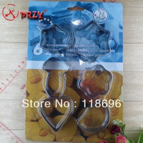 Free shipping cookies mould set 6 style Stainless iron Cookie Cutter Mold Biscuit Decorating (NO.:CO11342) cookies mold set
