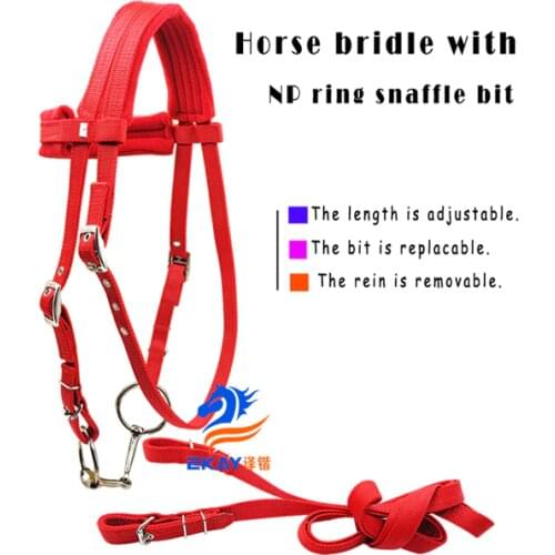Free shipping horse bridle with rein.The bit is removable.(BLT5003_