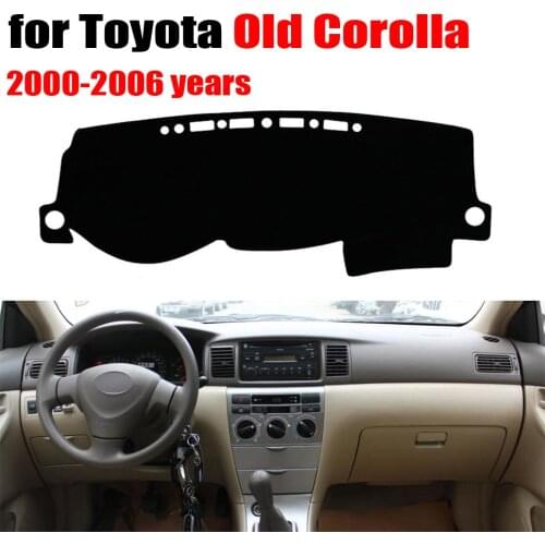 RKAC Car dashboard cover mat for TOYOTA old COROLLA 2000-2006 years Left hand drivepad dash mat covers dashboard accessories