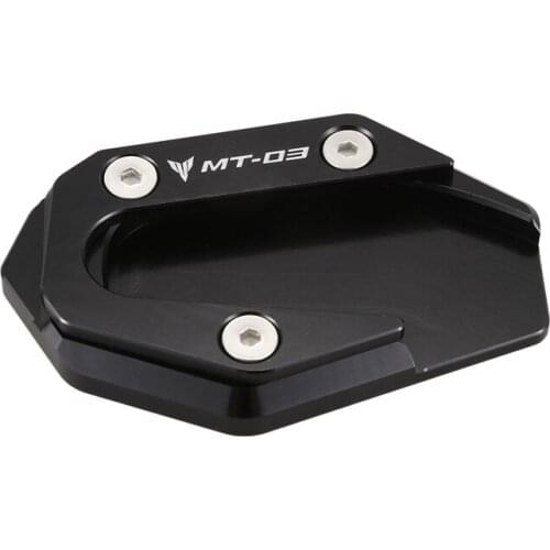For Yamaha Mt03 MT-03 2015-2018 Blue&Black Motorcycle Aluminum Side Stand Enlarger Extension Plate for YAMAHA R3