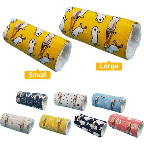 Guinea Pig House For Hamster Rabbit Small Pet Parts Hamster Guinea Pig Tunnel Hammock Hamster Tube Toy Hanging Bed Cage 2021