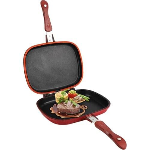 Double Sided Frying Pan,Non-Stick Camping Sandwich Toaster Grill Baking Pancake Pan Omelette Trays For Toastie,Breakfast