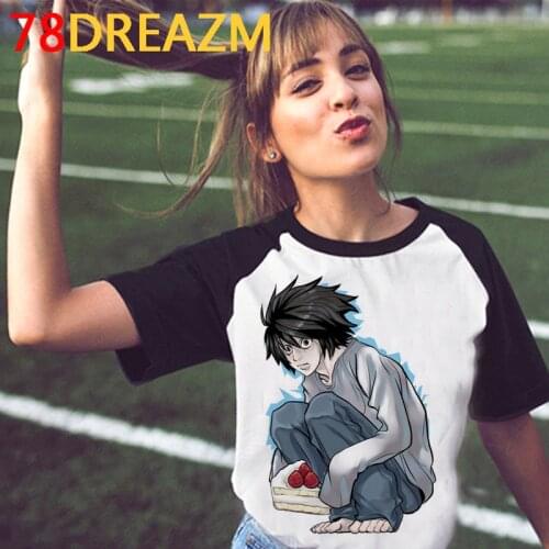 Death Note t-shirt t shirt female harajuku kawaii couple clothes harajuku graphic tees women kawaii clothes summer top vintage