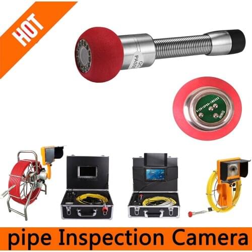 23mm Pipeline Inspection Drain Pipe Sewer Snake Video Camera Head Wall Inspection camera Head with 512hz sonda transmitter