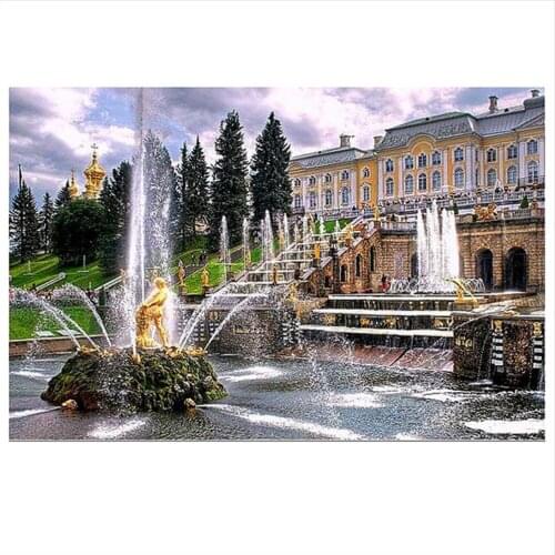 Fountain DIY Diamond Painting Resin square full diamond Decorative embroidery mosaic picture 3d cross stitch needlework