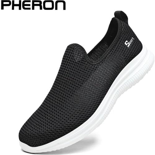 Summer Mesh Men Shoes Lightweight Sneakers Men Fashion Casual Walking Shoes Breathable Slip on Mens Loafers Zapatillas Hombre