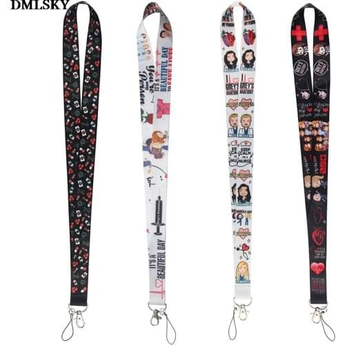 MD048 DMLSKY Cartoon TV Show Lanyard Keychain keys Badge ID Card Mobile Phone Rope Neck Straps Accessories Gifts