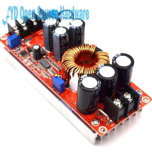 1pcs 20A 1200W Boost Constant Current Module Variable Voltage Power Supply IN 8-60V High Quality
