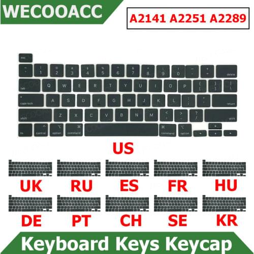New A2141 A2289 A2251 Key Keycaps Keys Cap Keyboards Scissor Repair for Apple Macbook Pro Retina 13" 15" 2019 2020 Years