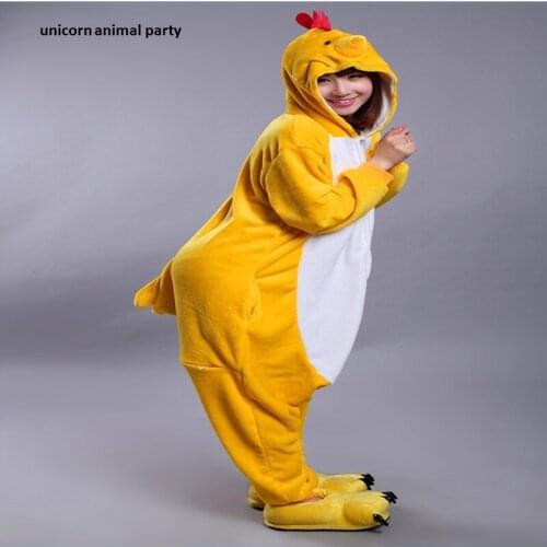 Kigurumi Unisex Winter Kawaii zodiac chicken Pajamas Onesies Anime Hoodie Pyjamas Cosplay Adult Onesie Christmas Costume